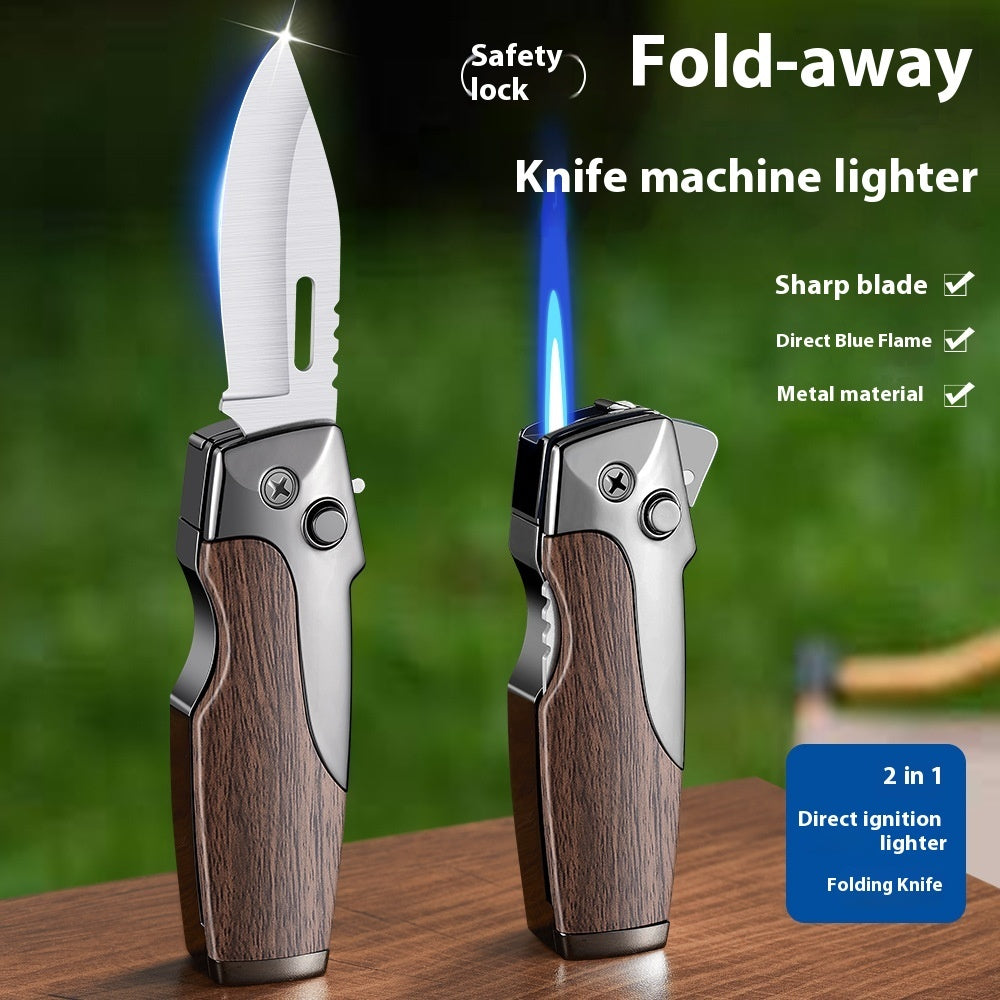 2-in-1 Folding Knife & Lighter
